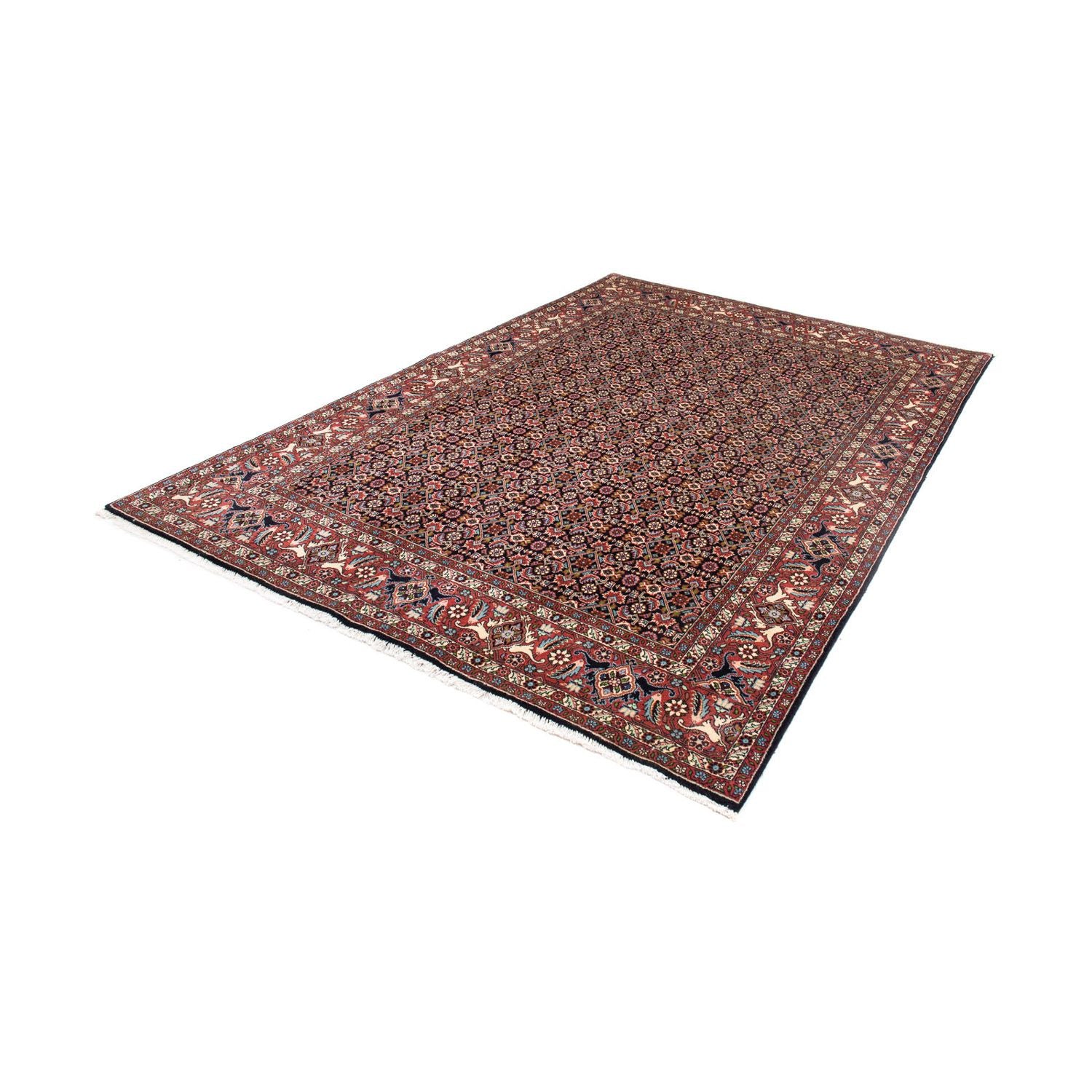 Alfombra persa - Bidjar - 248 x 173 cm - azul oscuro