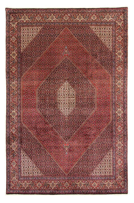 Alfombra persa - Bidjar - 382 x 249 cm - rojo oscuro