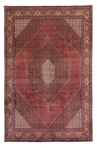 Alfombra persa - Bidjar - 382 x 249 cm - rojo oscuro