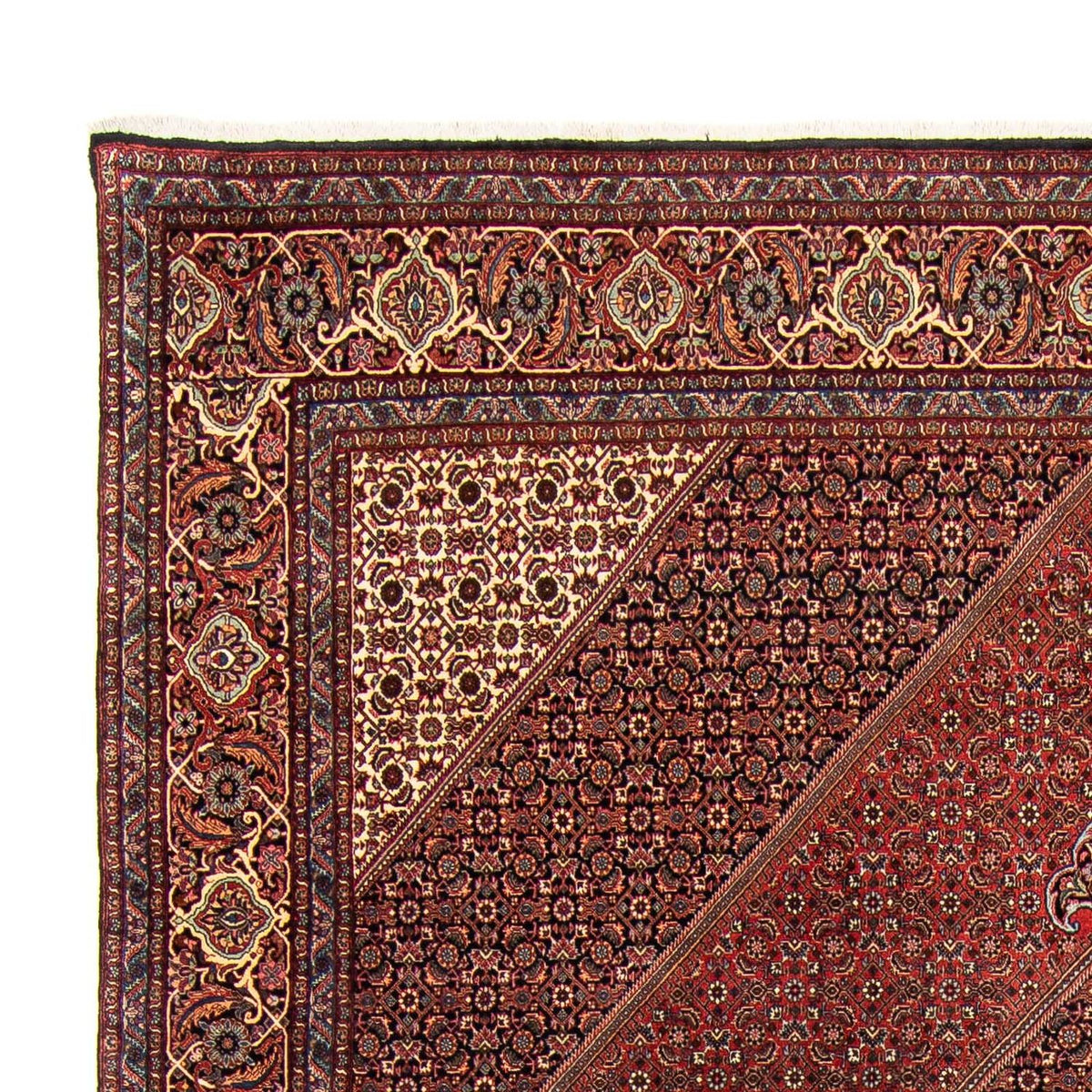 Bidjar Alfombra 249x382cm - Alfombra persa - rojo oscuro