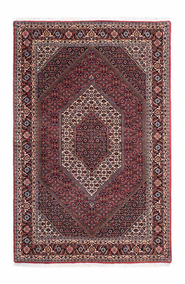 Alfombra persa - Bidjar - 207 x 132 cm - rojo
