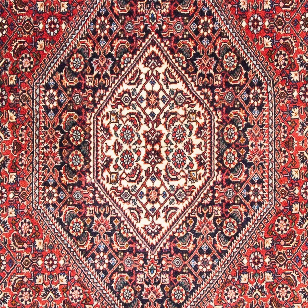 Alfombra persa - Bidjar - 182 x 111 cm - rojo