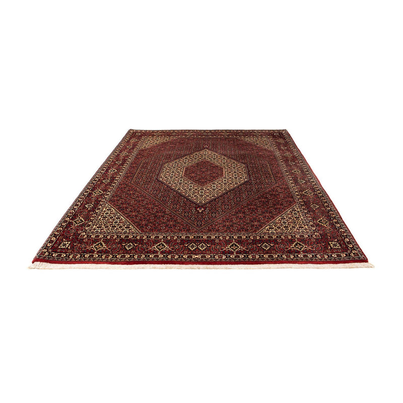 Alfombra persa - Bidjar - 255 x 205 cm - rojo oscuro