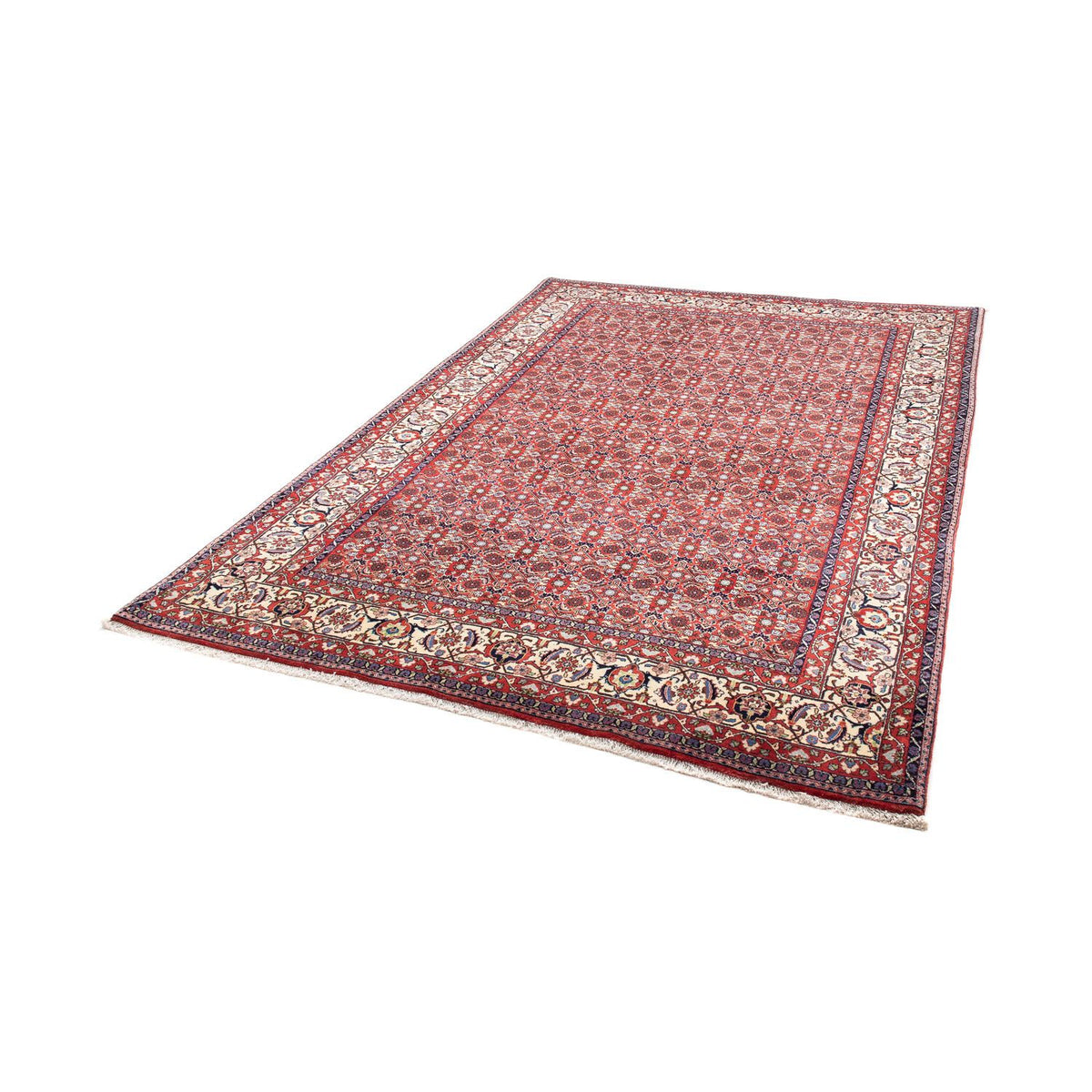 Alfombra persa - Bidjar - 251 x 175 cm - rojo