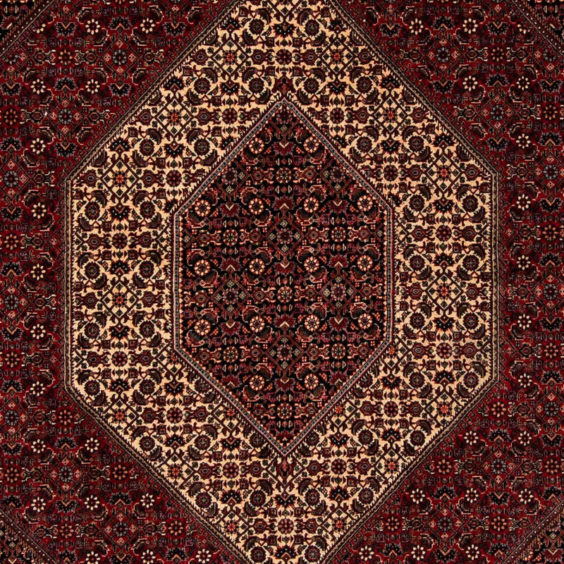 Alfombra persa - Bidjar - 255 x 202 cm - rojo oscuro