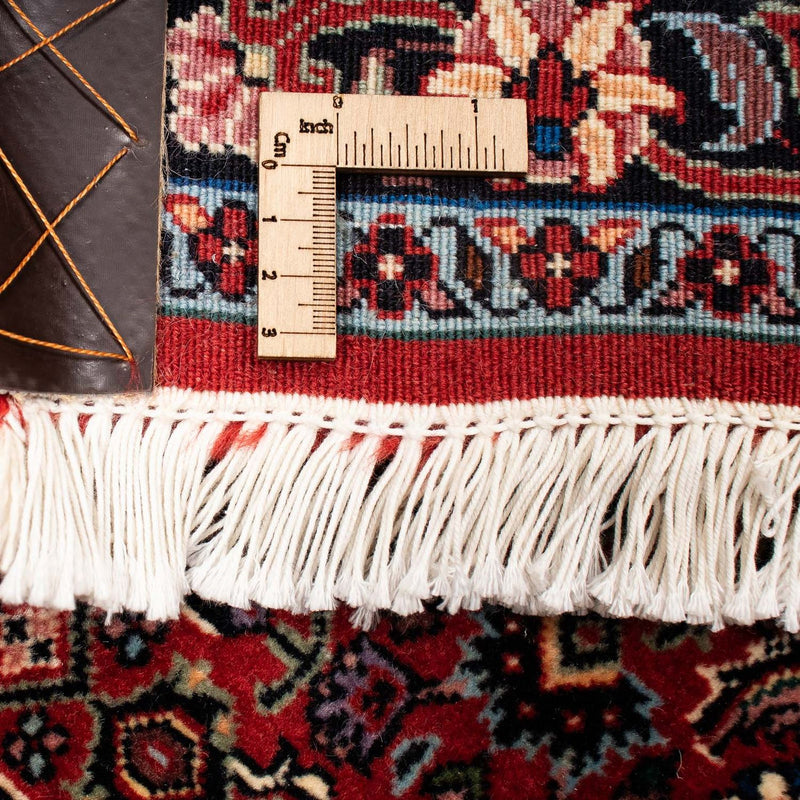 Alfombra persa - Bidjar - 252 x 205 cm - rojo oscuro