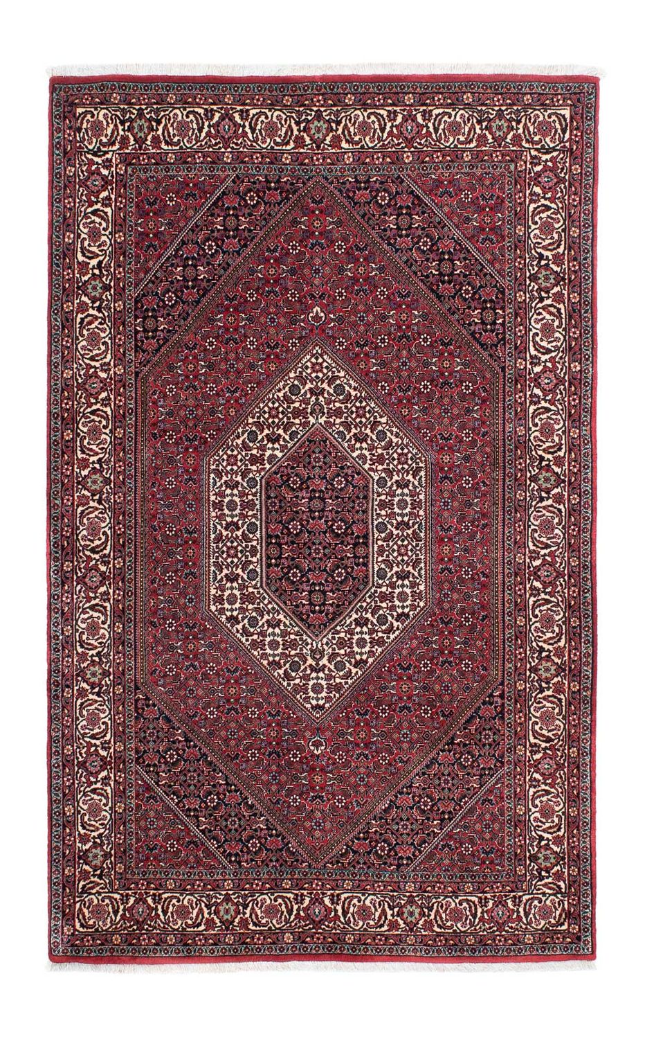 Alfombra persa - Bidjar - 215 x 133 cm - rojo