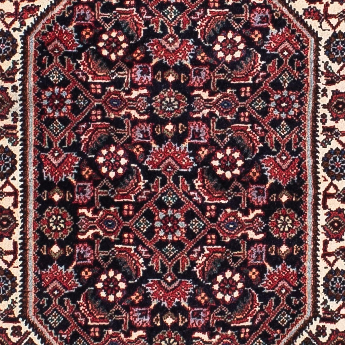 Alfombra persa - Bidjar - 215 x 133 cm - rojo