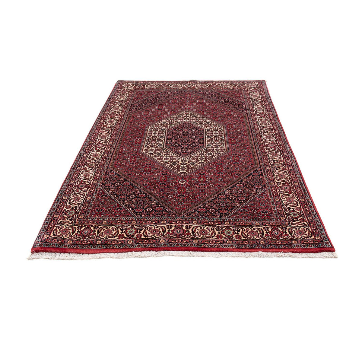 Alfombra persa - Bidjar - 215 x 133 cm - rojo