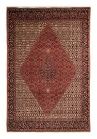 Alfombra persa - Bidjar - 343 x 250 cm - rojo oscuro