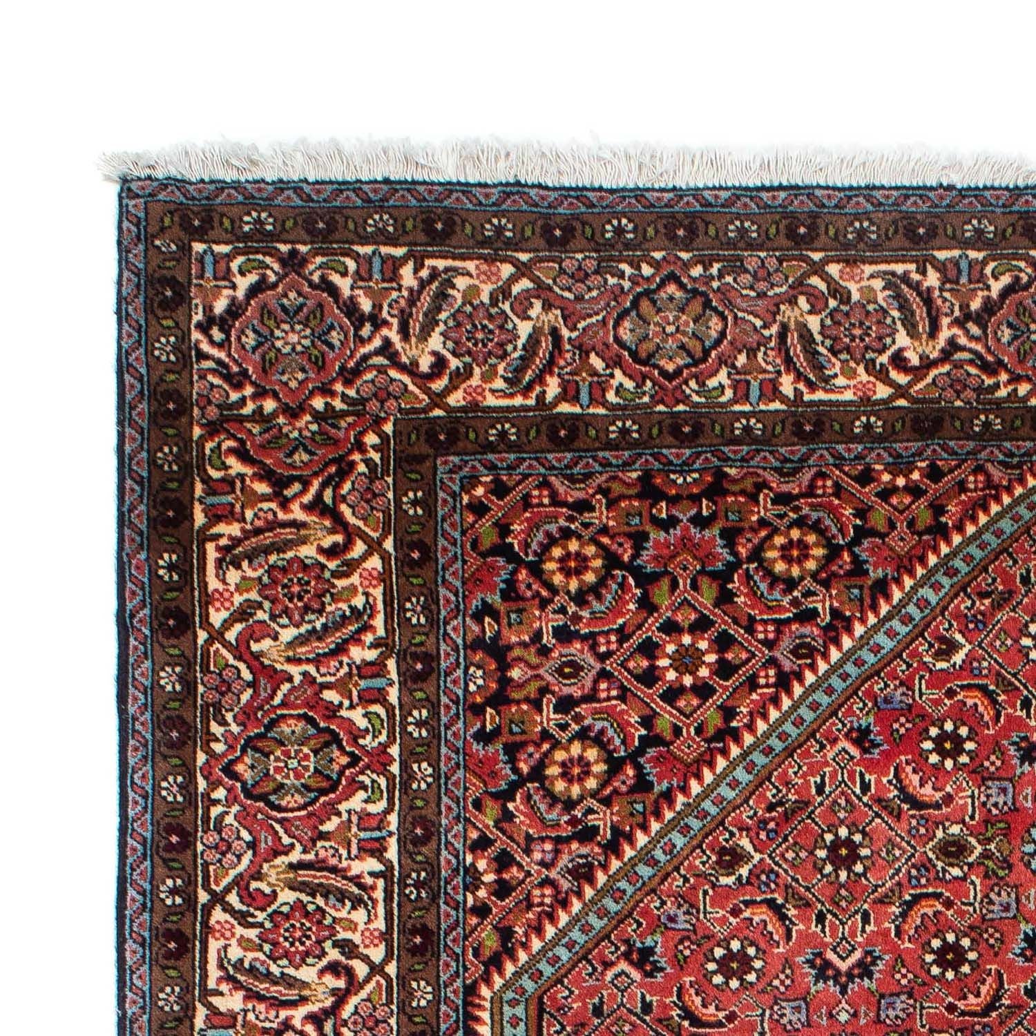 Alfombra persa - Bidjar - 242 x 135 cm - rojo