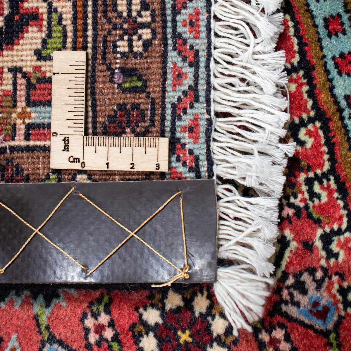 Alfombra persa - Bidjar - 242 x 135 cm - rojo