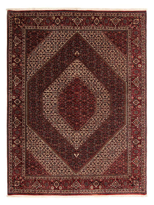 Alfombra persa - Bidjar - 262 x 203 cm - rojo oscuro