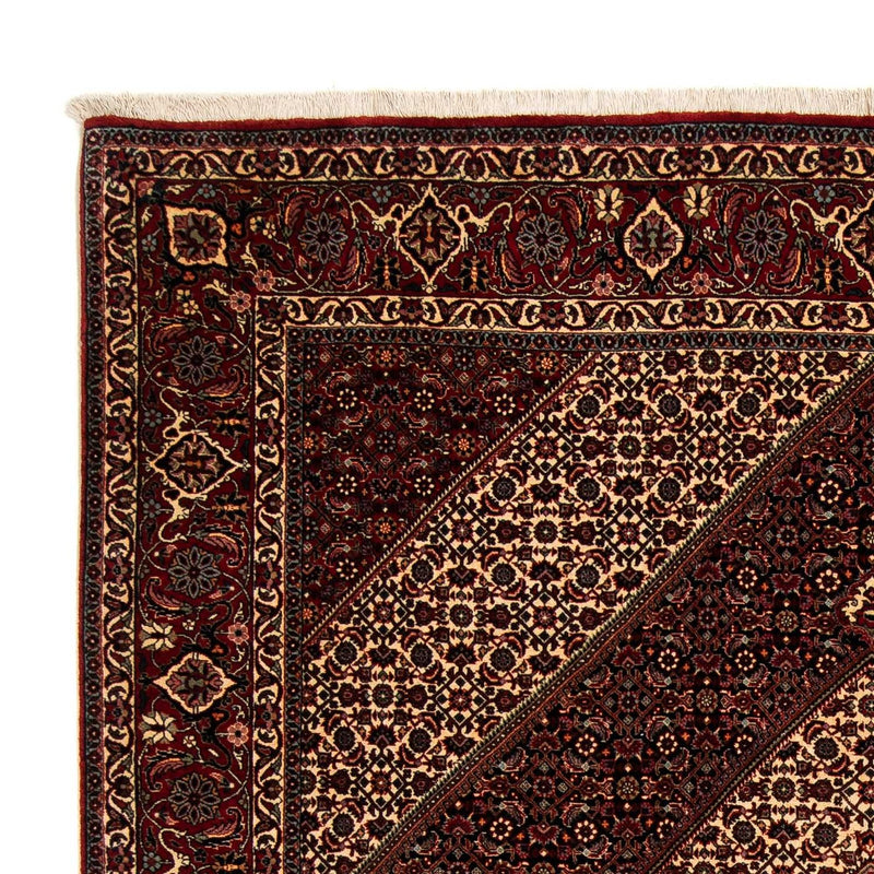 Alfombra persa - Bidjar - 262 x 203 cm - rojo oscuro