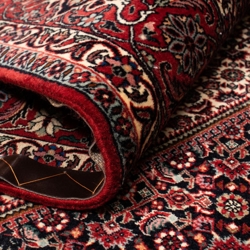 Alfombra persa - Bidjar - 262 x 203 cm - rojo oscuro