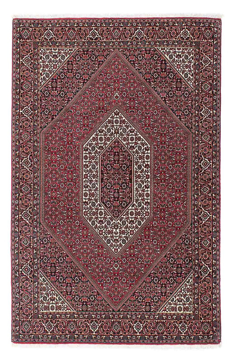 Alfombra persa - Bidjar - 212 x 138 cm - rojo
