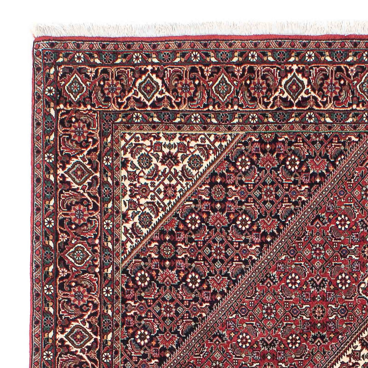 Alfombra persa - Bidjar - 212 x 138 cm - rojo