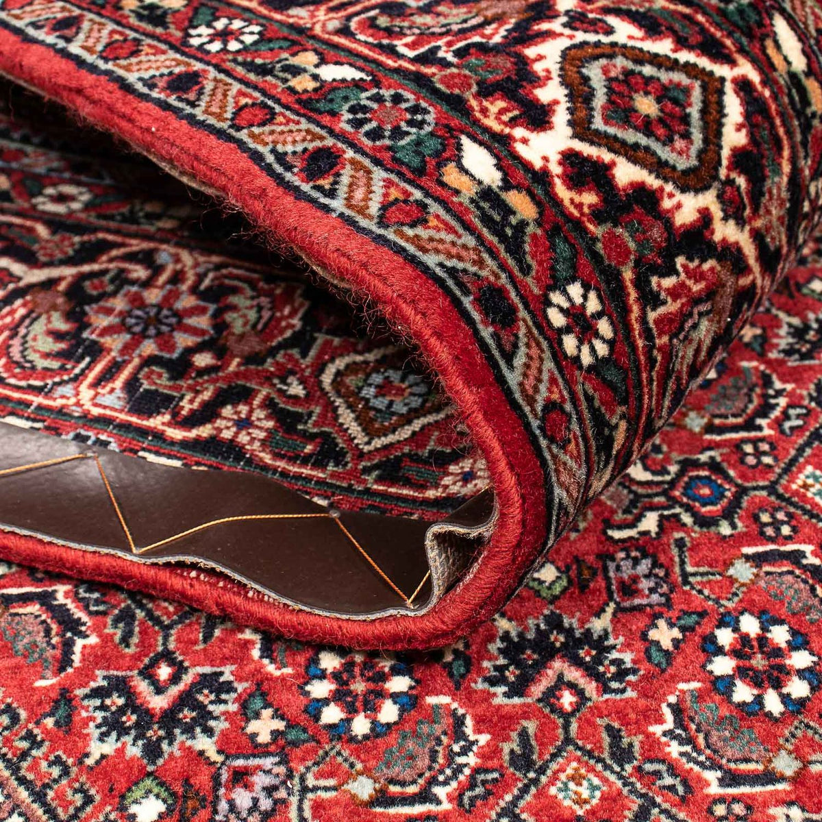 Alfombra persa - Bidjar - 212 x 138 cm - rojo