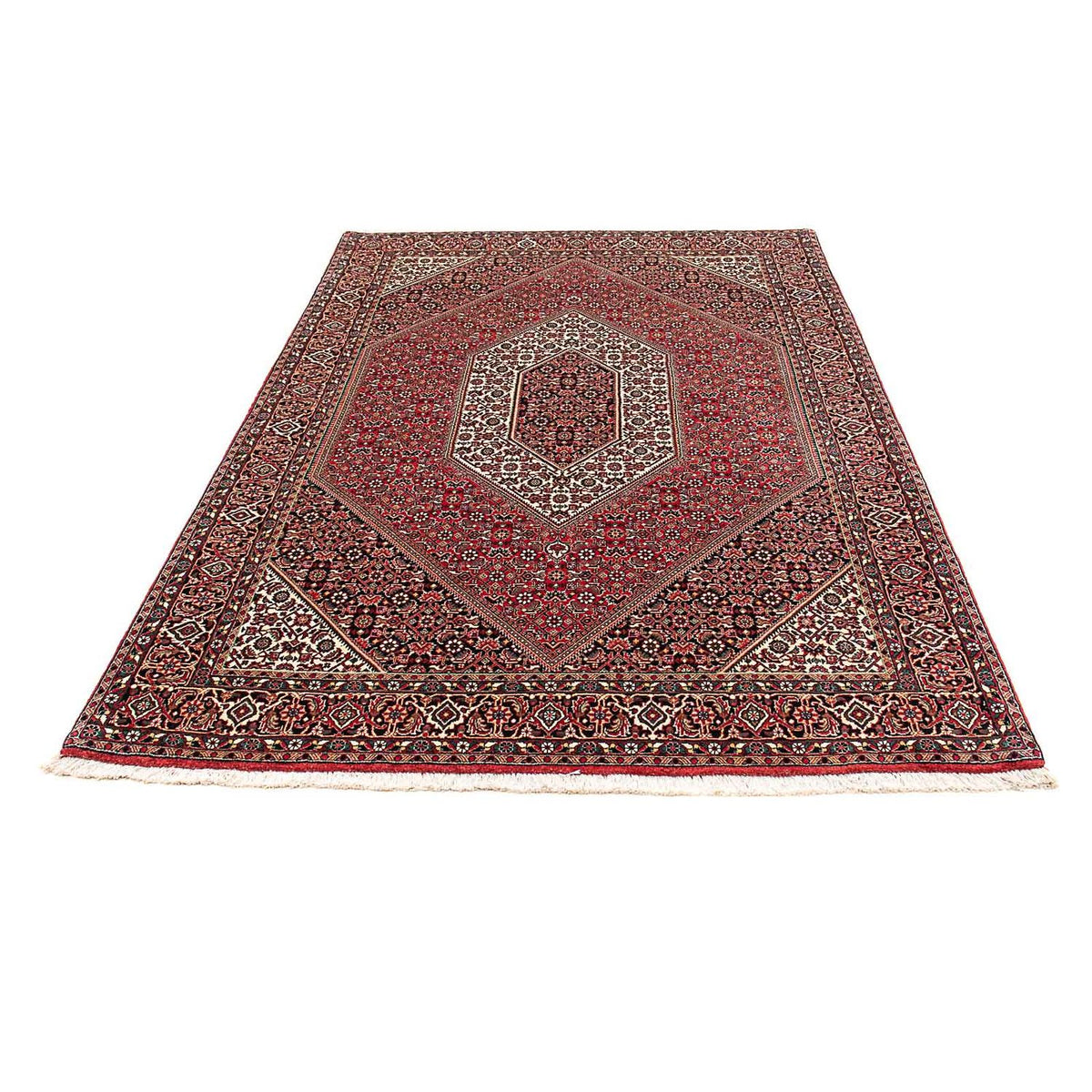 Alfombra persa - Bidjar - 212 x 138 cm - rojo