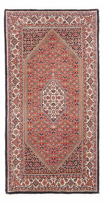 Alfombra persa - Bidjar - 150 x 84 cm - rojo