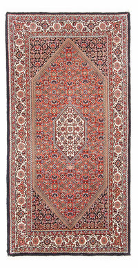 Alfombra persa - Bidjar - 150 x 84 cm - rojo