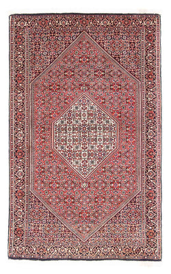 Alfombra persa - Bidjar - 154 x 87 cm - rojo