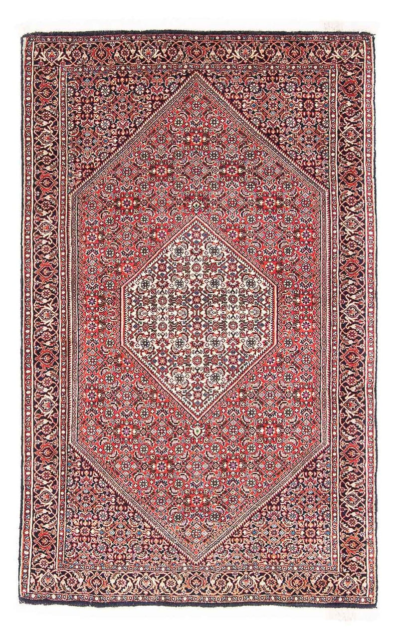Alfombra persa - Bidjar - 154 x 87 cm - rojo