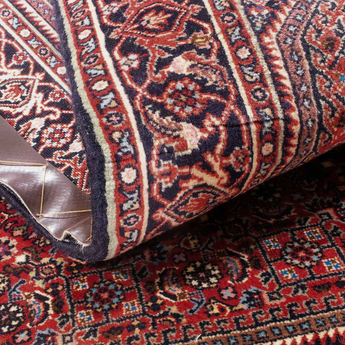 Alfombra persa - Bidjar - 154 x 87 cm - rojo