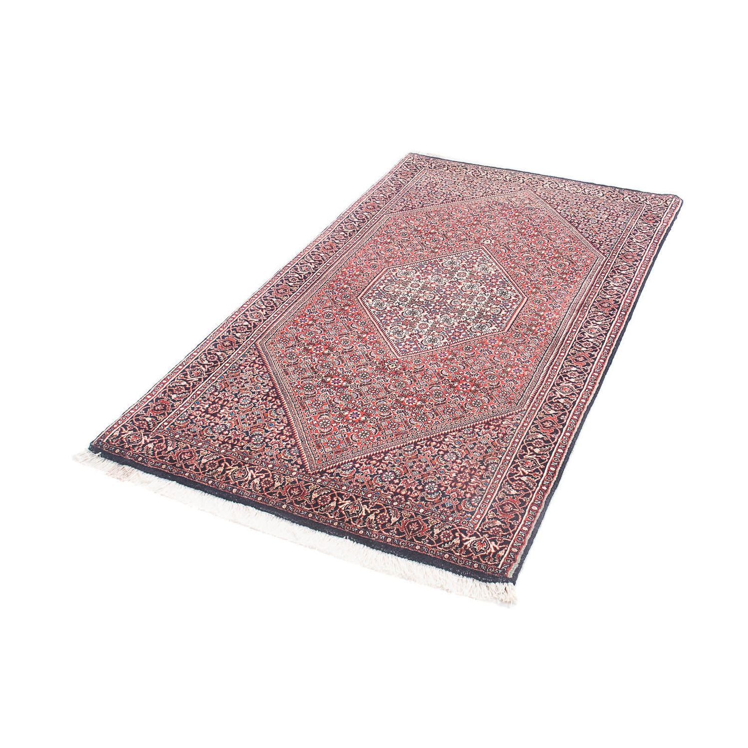 Alfombra persa - Bidjar - 154 x 87 cm - rojo