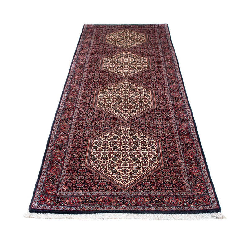 Alfombra de pasillo Alfombra persa - Bidjar - 289 x 83 cm - azul oscuro
