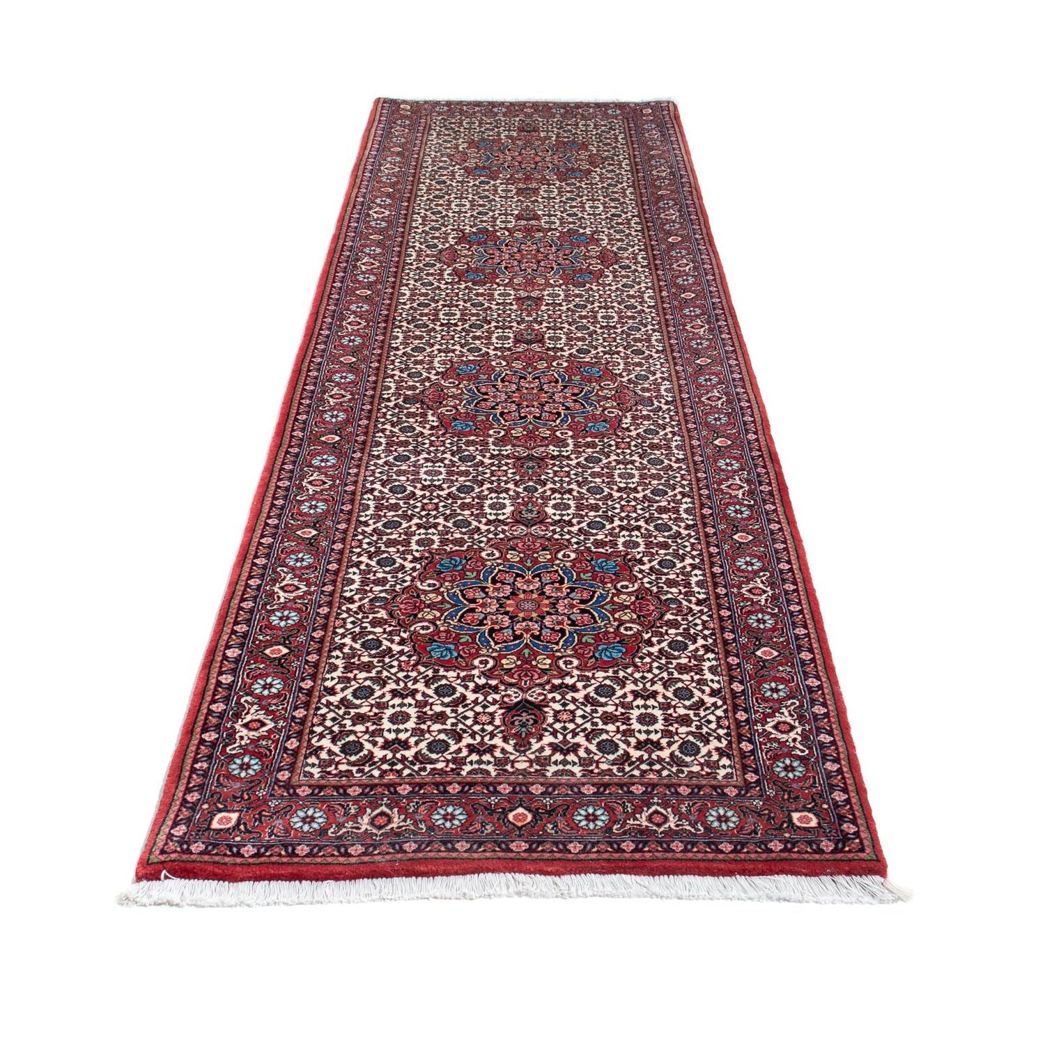 Alfombra de pasillo Alfombra persa - Bidjar - 319 x 84 cm - rojo