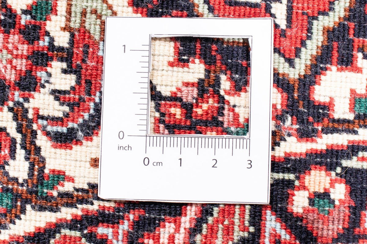 Alfombra persa - Bidjar redondo  - 155 x 155 cm - rojo oscuro