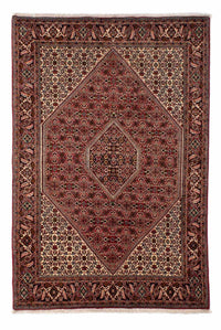Alfombra persa - Bidjar - 251 x 173 cm - rojo oscuro