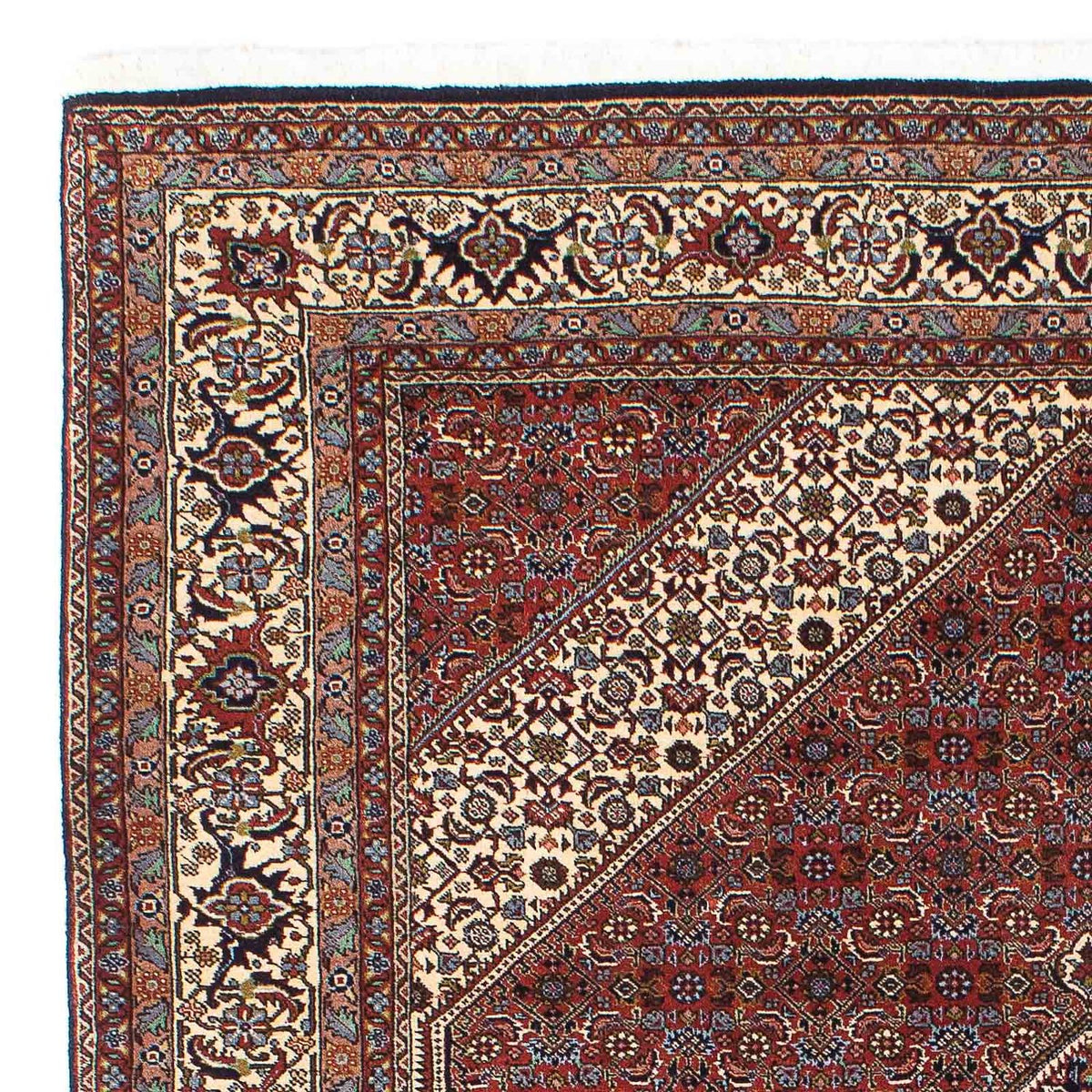 Alfombra persa - Bidjar - 205 x 139 cm - rojo oscuro