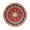 Alfombra Persa - Tabriz - Real redondo  - 250 x 250 cm - rojo oscuro