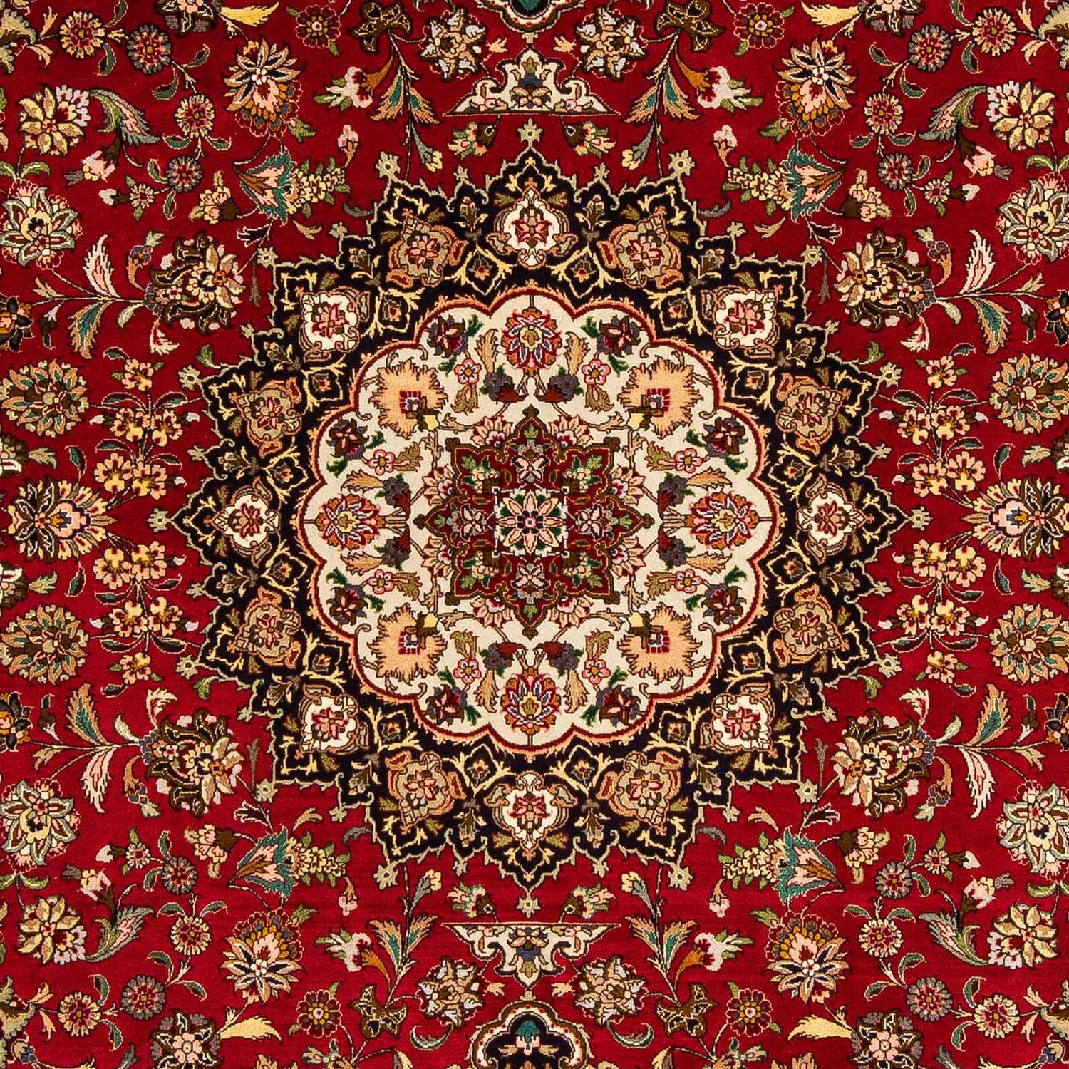 Alfombra Persa - Tabriz - Real - 300 x 202 cm - rojo oscuro