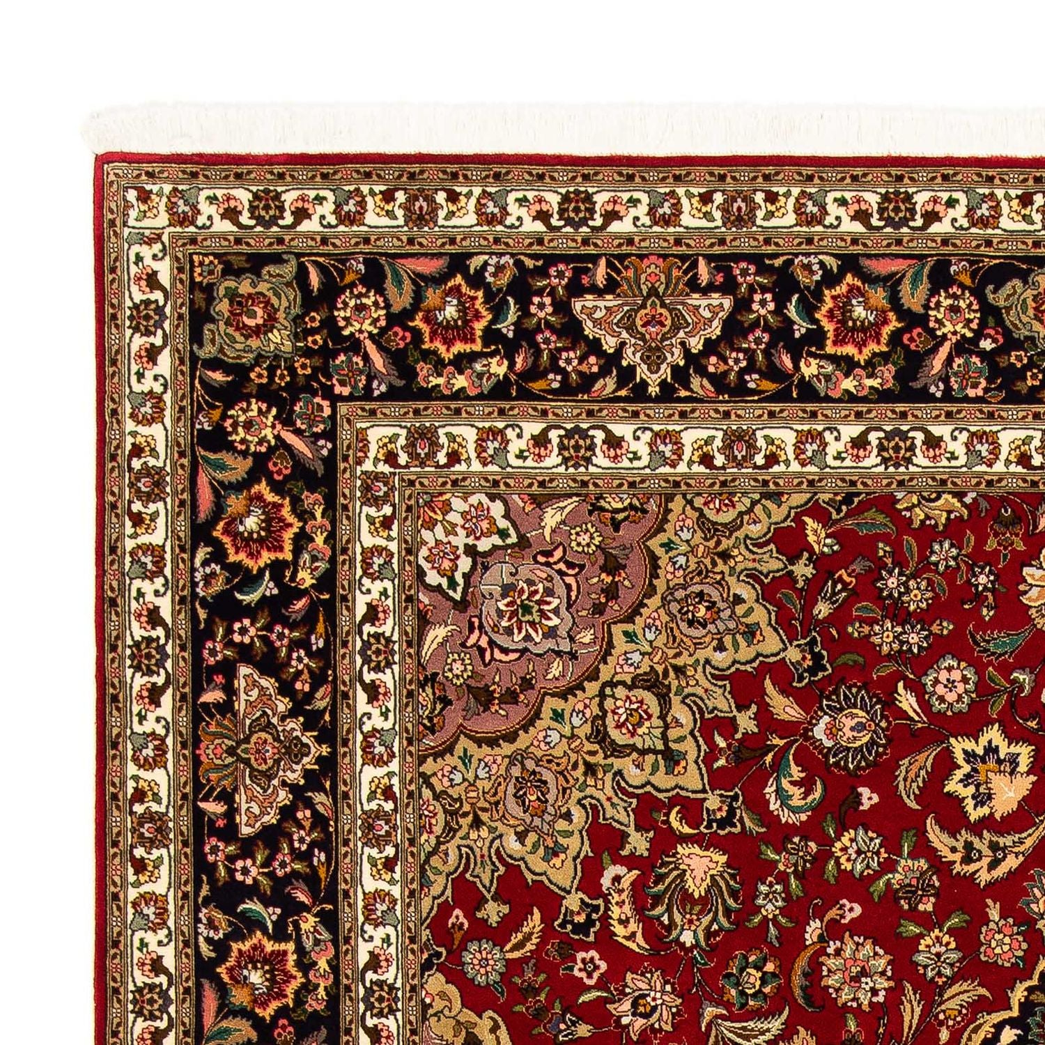 Alfombra Persa - Tabriz - Real - 300 x 202 cm - rojo oscuro