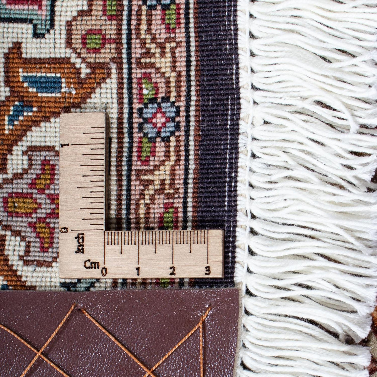 Alfombra Persa - Tabriz - Real cuadrado  - 253 x 251 cm - marrón claro