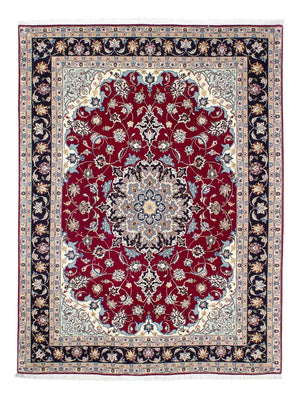 Alfombra Persa - Tabriz - Real - 207 x 155 cm - rojo oscuro