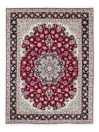 Alfombra Persa - Tabriz - Real - 207 x 155 cm - rojo oscuro