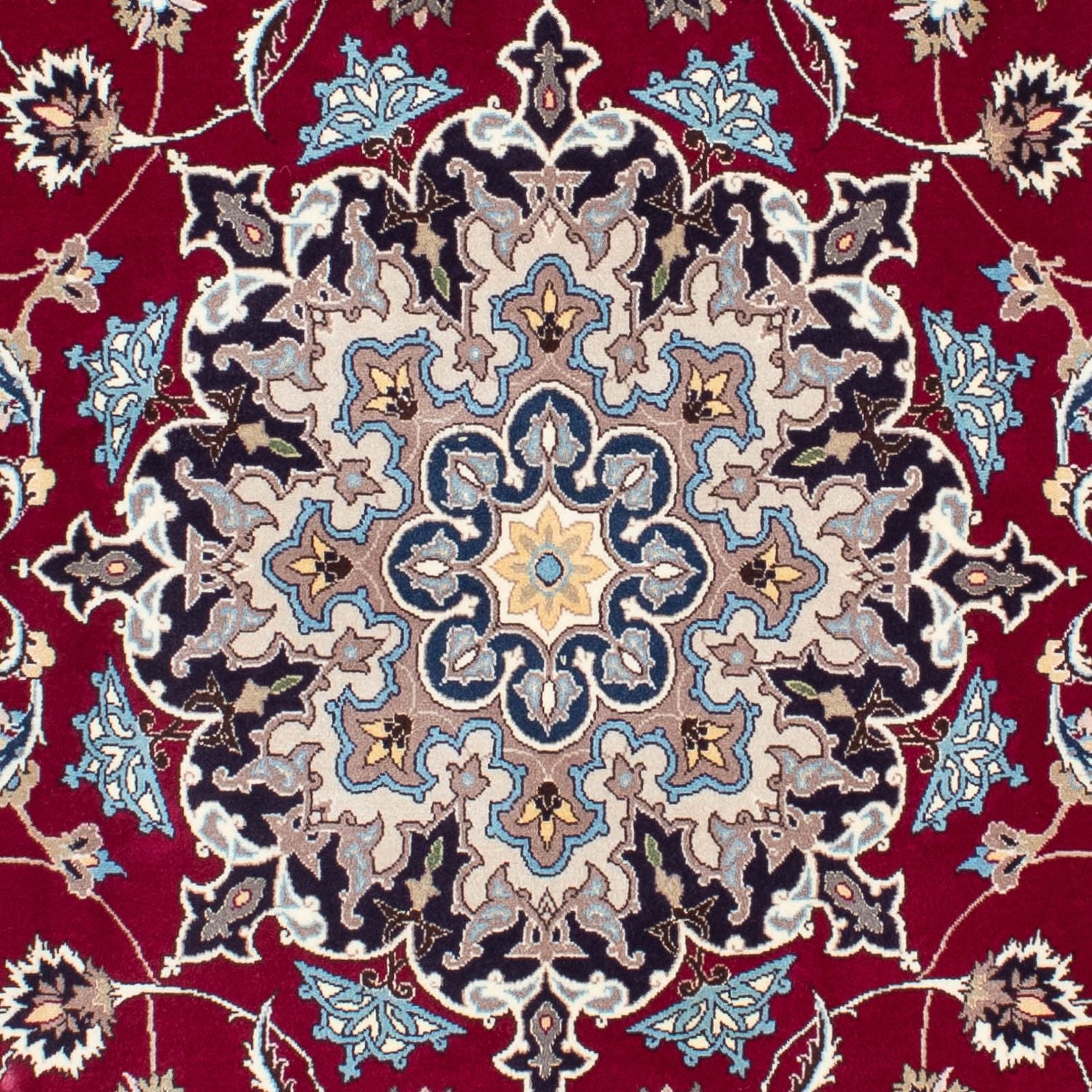 Alfombra Persa - Tabriz - Real - 207 x 155 cm - rojo oscuro