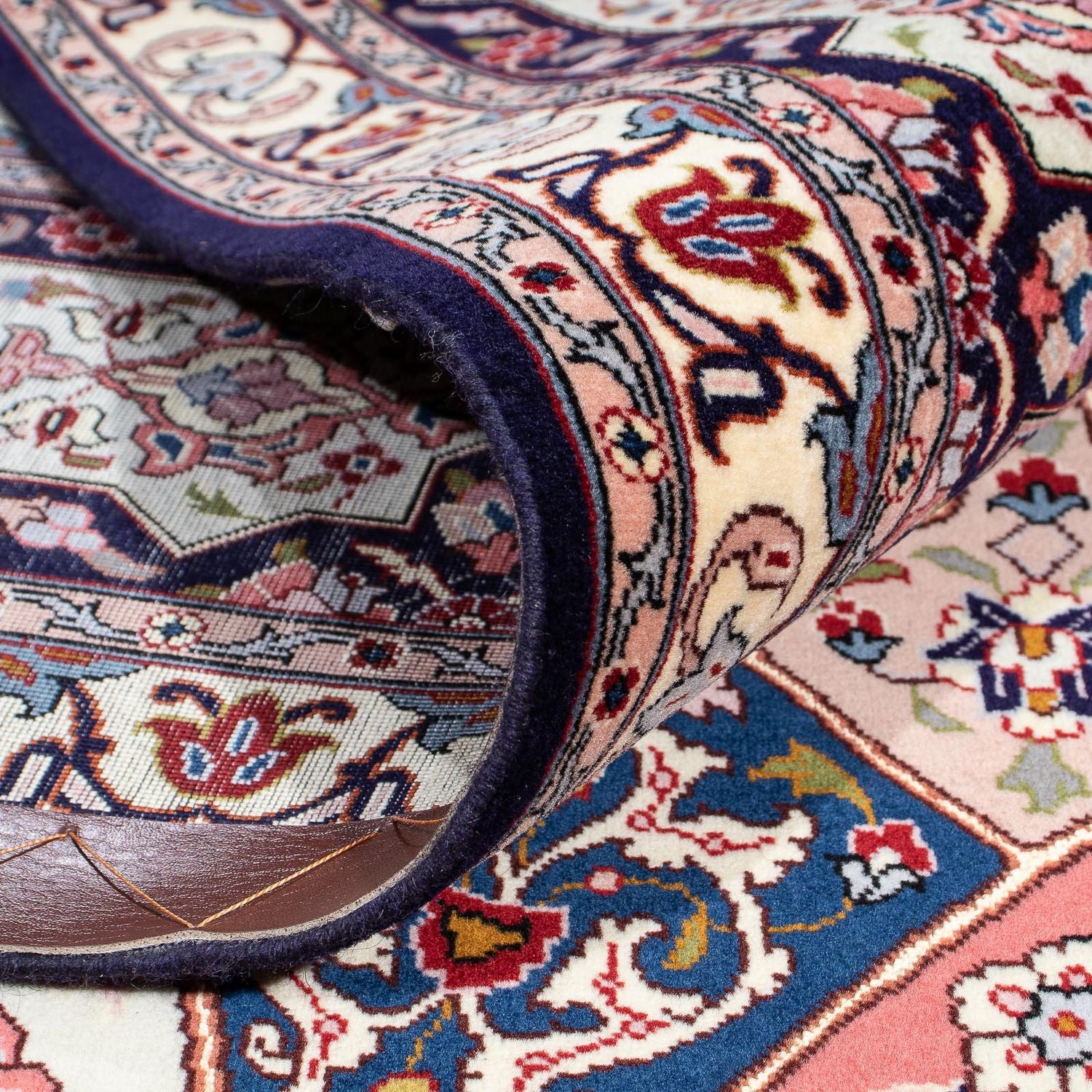 Alfombra Persa - Tabriz - Real cuadrado  - 257 x 255 cm - marrón claro