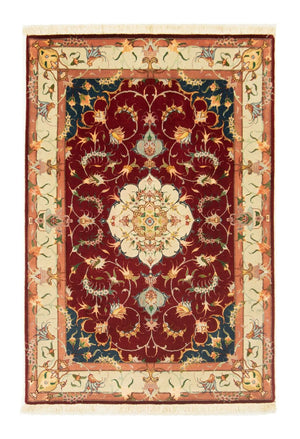 Alfombra Persa - Tabriz - Real - 150 x 101 cm - rojo