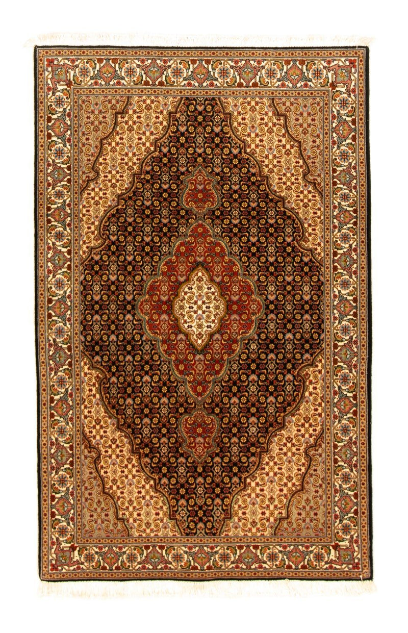 Alfombra Persa - Tabriz - Real - 155 x 100 cm - azul oscuro
