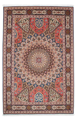 Alfombra Persa - Tabriz - Real - 252 x 167 cm - marrón claro