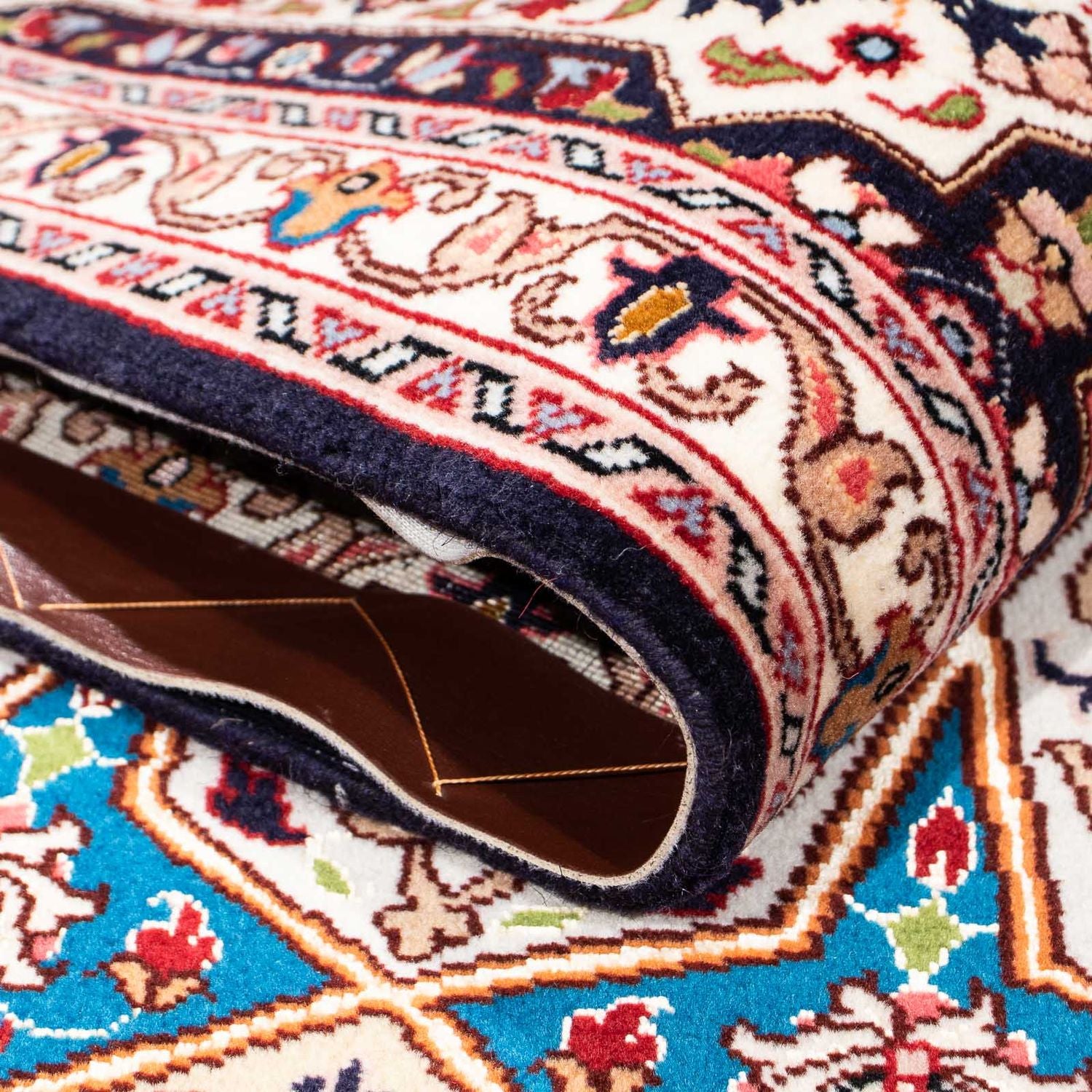 Alfombra Persa - Tabriz - Real - 252 x 167 cm - marrón claro