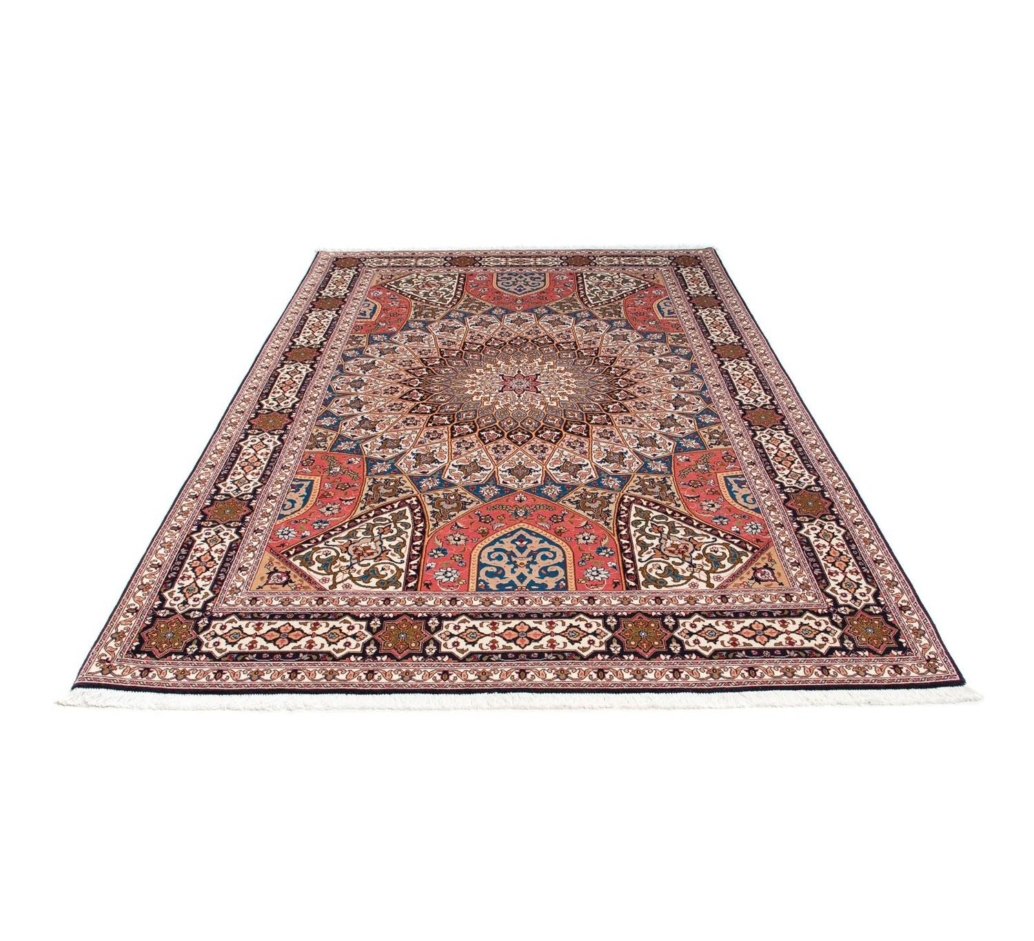 Alfombra Persa - Tabriz - Real - 252 x 167 cm - marrón claro