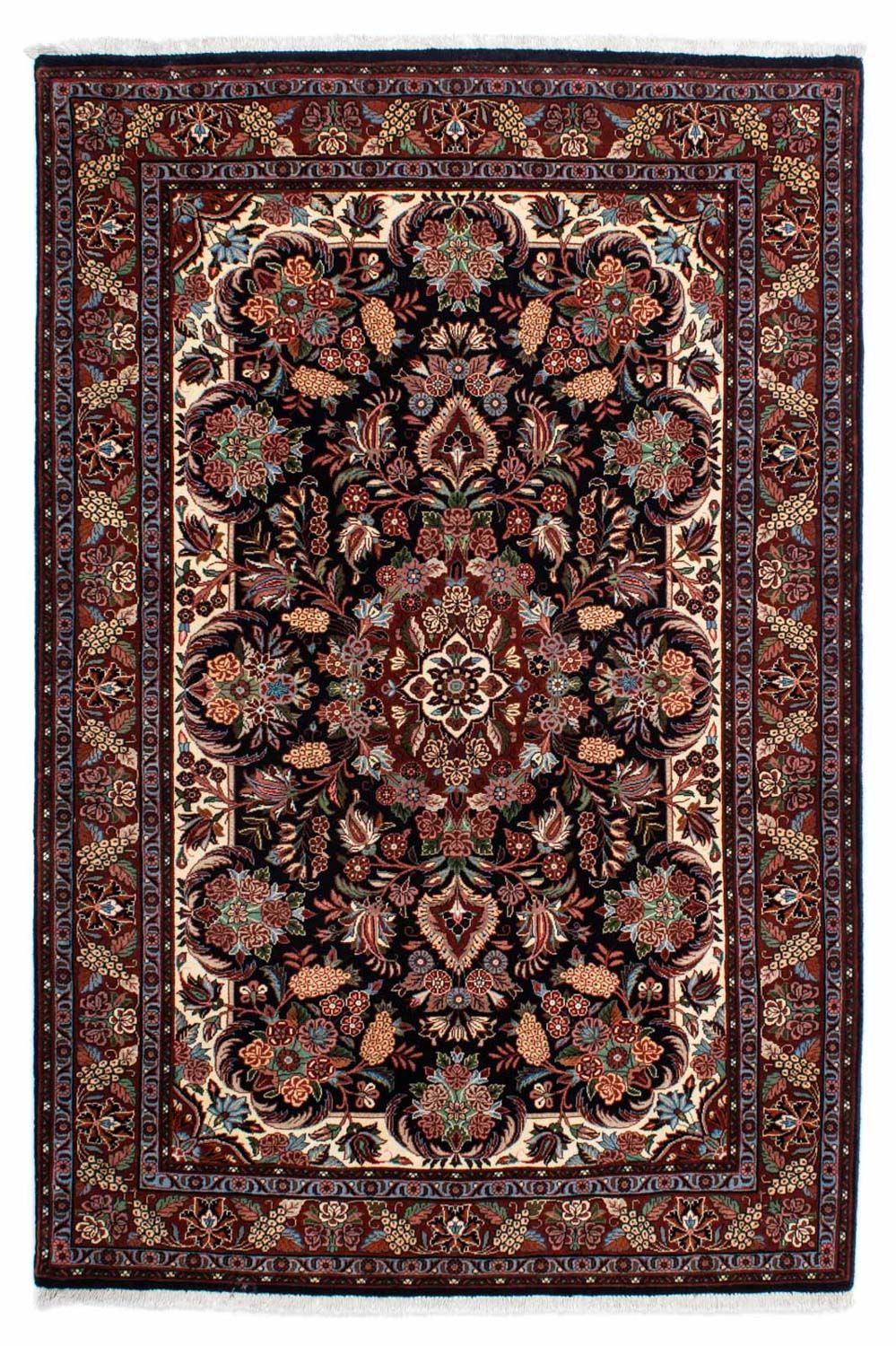 Alfombra persa - Bidjar - 210 x 133 cm - azul oscuro