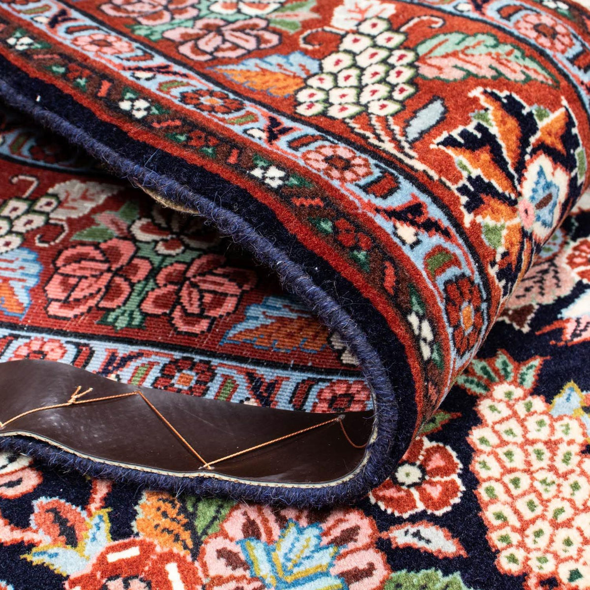 Alfombra persa - Bidjar - 210 x 133 cm - azul oscuro