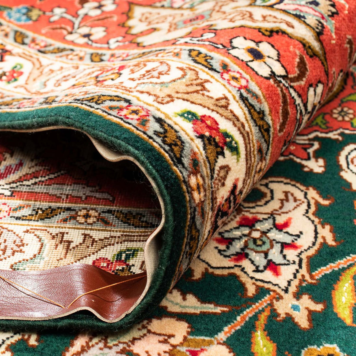 Alfombra Persa - Tabriz - Real - 295 x 198 cm - rojo